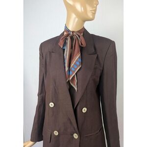 Vintage Giorgio Sant Angelo Chocolate‎ brown over-sized blazer, tailored jacket